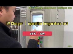 Ensaio de temperatura de funcionamento do carregador ANS EV