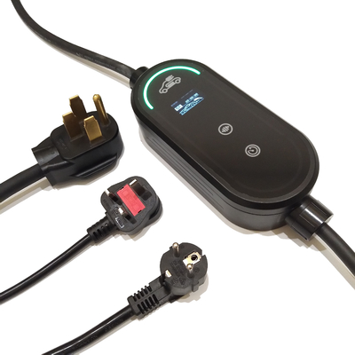 Carregador EV portátil inteligente com proteção IP67 tipo B 16A 3,6kW com sensor de temperatura