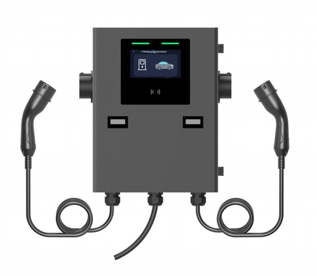 Carregador Wallbox IP55 2*22kw para Uso Comercial Wallbox com Pistolas Duplas