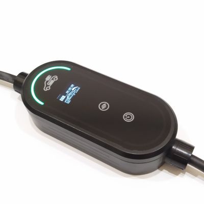 comprar Carregador de veículos elétricos portátil de 11 kW Tipo 2 Smart App, Max. 3-Fase 5M/7M10M Carregador de carro elétrico com tela LCD de 2,4 polegadas, saco de transporte, suporte, suporte de cabo, estação de carregamento móvel Wallbox fabricação em linha