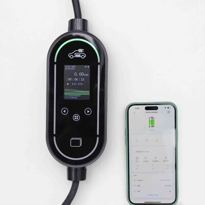comprar 3.68kW 16A Smart Home EV Charger com WiFi e Bluetooth Ativado LCD Display fabricação em linha