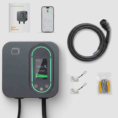 comprar 22kW carregador de veículos elétricos estação solar de parede 32A 480V com caixa de balanço de carga dinâmica fabricação em linha