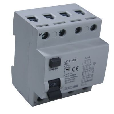 comprar 10KA Tipo B 63A Interruptor RCD RCCB para protecção contra fugas fabricação em linha
