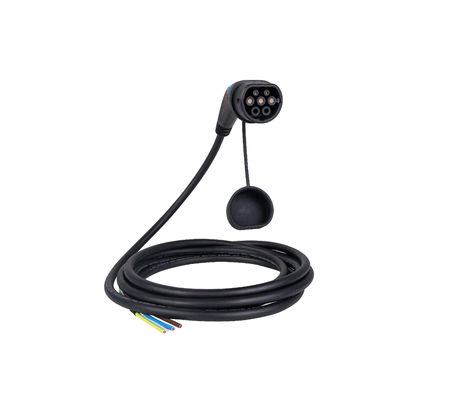 comprar Cabo de carregamento Tethered 32A 480V 22kW para o tipo da estação de carregamento - 2 ligações de carregamento do veículo elétrico dos padrões do IEC 62196 do ev fabricação em linha