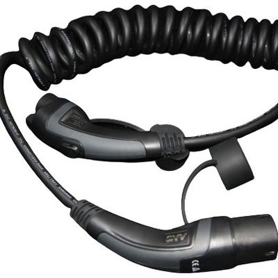 comprar 16A 1phase tipo preto/cinzento de 3.6kW - 1 ao tipo - cabo de carregamento do ev de 2 TPU/cabos de carregamento ev espiral fabricação em linha