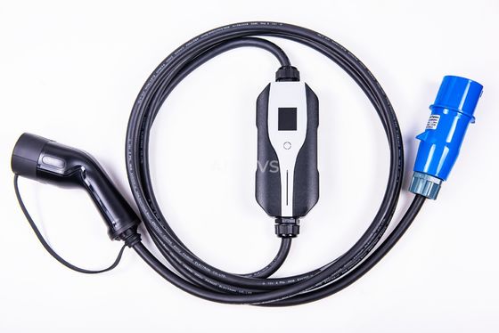 Tipo - 1 e tipo - 2 carregador portátil de 16A EV com IEC309 CEE Plug