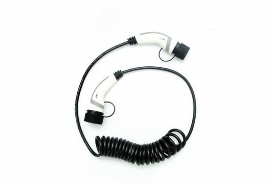 IEC 62196-2 Norma 32A Corrente nominal Tipo 2 a Tipo 2 Cabo espiral para carregamento de veículos elétricos