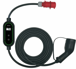 Bom preço tipo portátil móvel do carregador de 11kW 16A 400V EV - 2 com CEE Plugs vermelho on-line