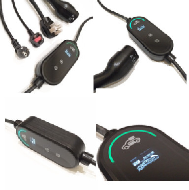 Bom preço 7KW carregador portátil do modo 2 EV com a tomada de poder da tomada 16A de Schuko on-line