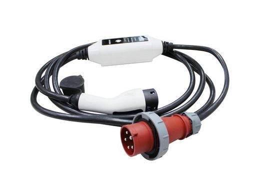 Bom preço fase portátil do carregador 3 de 380V 16A 11KW EV com CEE Plug VERMELHO on-line