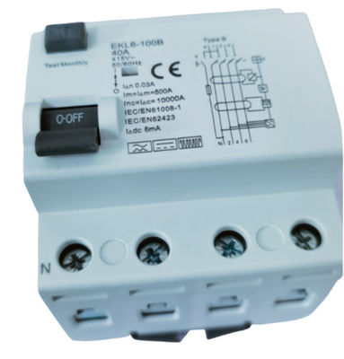 Bom preço O dispositivo de proteção atual residual 50 da C.C. 6mA 4P/60Hz avaliou a frequência on-line