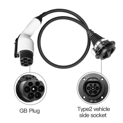 Bom preço 32A fase monofásica GB/T para datilografar - o adaptador de carregamento 0.5m 250V do cabo de 2 EV on-line